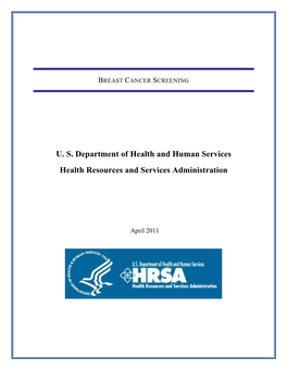 Hrsa Ccm: Breast Cancer Screening