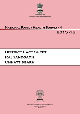 District Fact Sheet Rajnandgaon Chhattisgarh