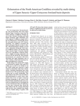 Exhumation of the North American Cordillera Revealed by Multi-Dating of Upper Jurassic–Upper Cretaceous Foreland Basin Deposits