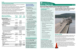 Closure Mitigation Folio Replacement Project WSDOT Has Updated the Closure Mitigation Budget Into 2009 Dollars