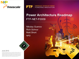 Power Architecture® Roadmap