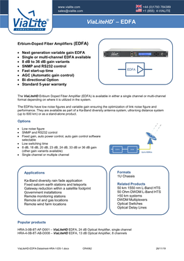 Vialitehd-EDFA-Datasheet-HRA-X-DS-1