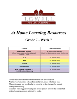 Week 7 Packet