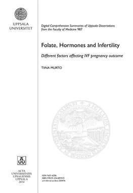 Folate, Hormones and Infertility