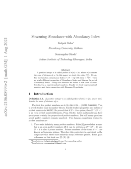 Arxiv:2106.08994V2 [Math.GM] 1 Aug 2021 Efc Ubr N30b.H Rvdta F2 If That and Proved Properties He Studied BC