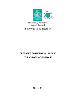 Bilstone Conservation Area Appraisal