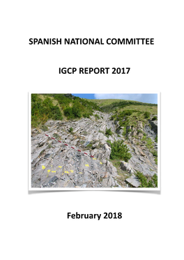 SPANISH NATIONAL COMMITTEE IGCP REPORT 2017 February 2018