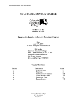 Colorado Mountain College