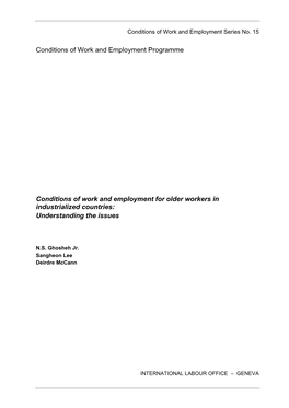 Conditions of Work and Employment Series No. 15