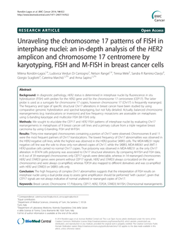 An In-Depth Analysis of the HER2 Amplicon and Chromosome 17