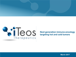 Next Generation Immuno-Oncology Targeting Hot and Cold Tumors