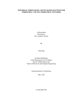 Towards 6G Through Sdn and Nfv-Based Solutions for Terrestrial and Non-Terrestrial Networks