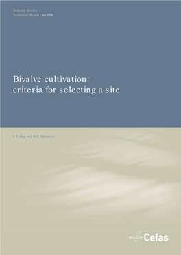 Bivalve Cultivation: Criteria for Selecting a Site