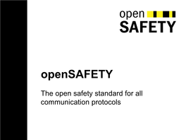 Opensafety Basics 2013