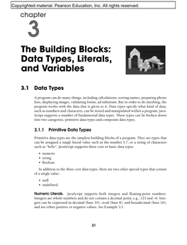 The Building Blocks: Data Types, Literals, and Variables