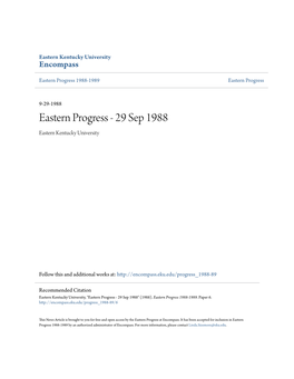 Eastern Progress 1988-1989 Eastern Progress
