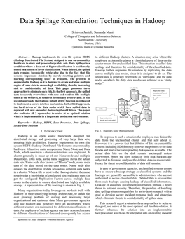 Data Spillage Remediation Techniques in Hadoop