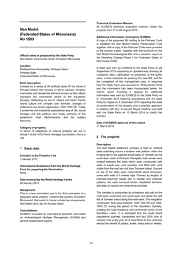Nan Madol (Federated States of Micronesia) No 1503