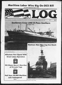 Maritime Labor Wins Big on OCS Bill See Special Supplement Pages 19-22