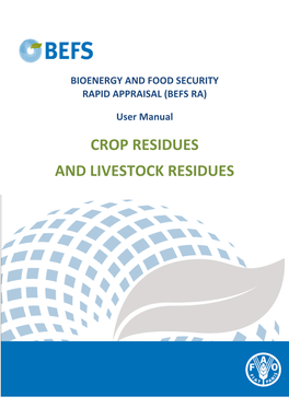 Crop Residues and Livestock Residues