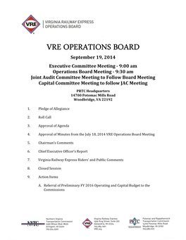 Vre Operations Board