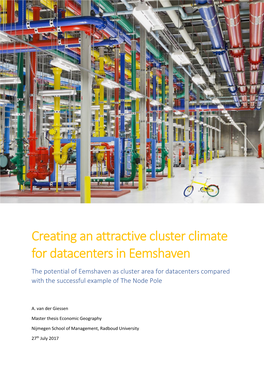 Creating an Attractive Cluster Climate for Datacenters in Eemshaven