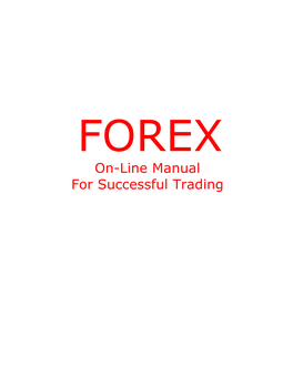 On-Line Manual for Successful Trading