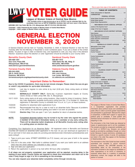 VOTER GUIDE FEDERAL OFFICES VOTER GUIDE United States President and Vice-President