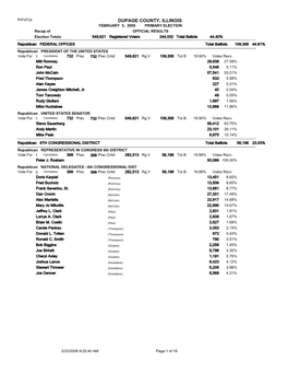 Print Final Totals Report