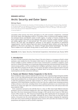 Arctic Security and Outer Space