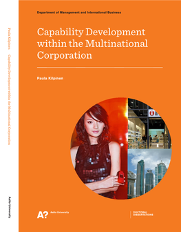 Capability Development Within Themultinational Corporation