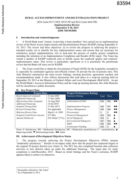 World Bank Document