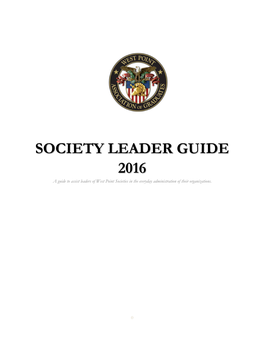 Society Handbook