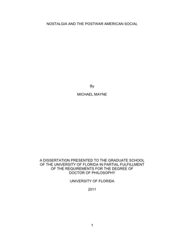 University of Florida Thesis Or Dissertation Formatting