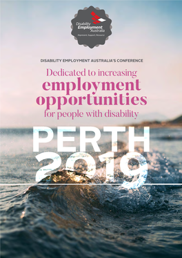 Employment Opportunities for People with Disability PERTH 2019