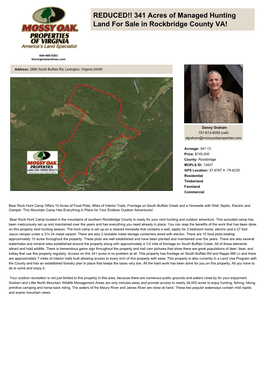 341 Acres of Managed Hunting Land for Sale in Rockbridge County VA!