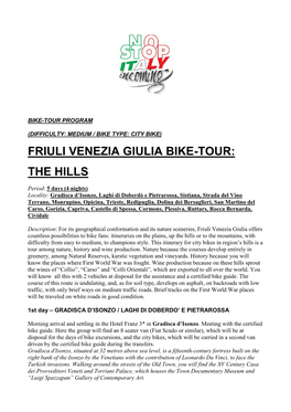 Friuli Venezia Giulia Bike-Tour