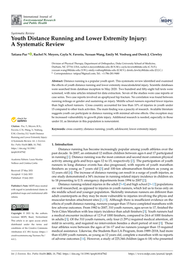 Youth Distance Running and Lower Extremity Injury: a Systematic Review