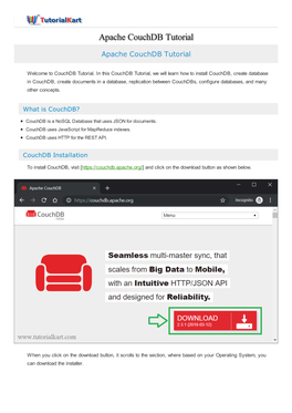 Apache Couchdb Tutorial Apache Couchdb Tutorial