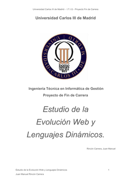 Universidad Carlos III De Madrid - I.T.I.G - Proyecto Fin De Carrera