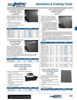 Abrasives & Cutting Tools