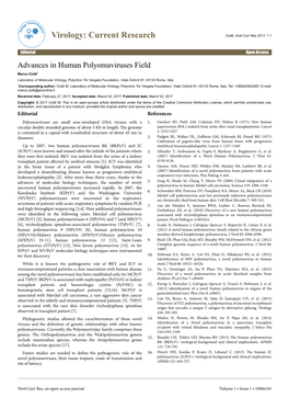 Advances in Human Polyomaviruses Field