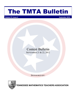 2012 TMTA Contest Bulletin