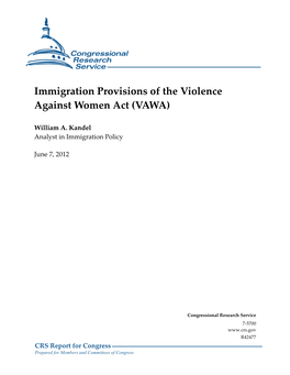 Immigration Provisions of the Violence Against Women Act (VAWA)
