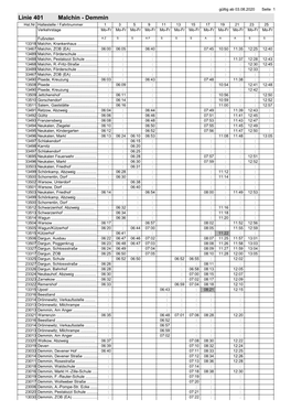 Linie 401 Malchin - Demmin Hst.Nr
