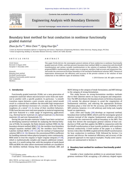 Boundary Knot Method for Heat Conduction in Nonlinear Functionally Graded Material