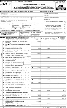 2016 Internal Rev Enue Ser Ice ► Do Not Enter Social Security Numbers on This Form As It May Be Made Public