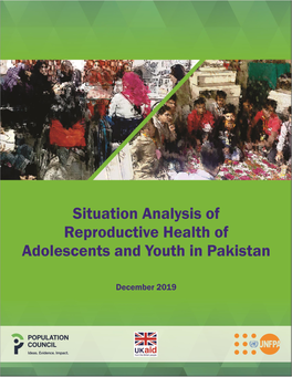 Situation Analysis of Reproductive Health of Adolescents and Youth in Pakistan