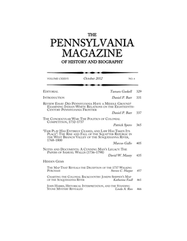 Pennsylvania Magazine of History and Biography