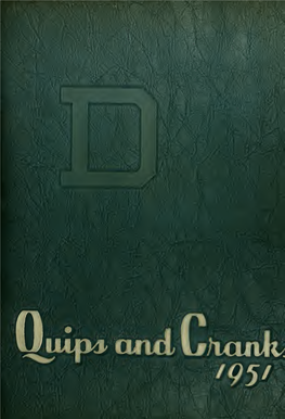 Davidson College Yearbook, Quips and Cranks, 1951